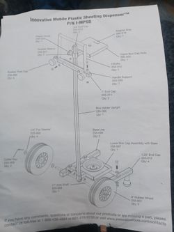 Innovative Mobile Plastic Sheeting Dispenser For Sale