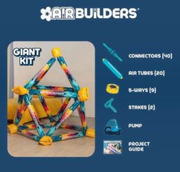 AirBuilders Inflatable Building Kit 69-Piece Set