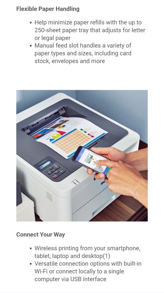 BROTHER LASER PRINTER HL-L3210CW W/extra Ink $ 120