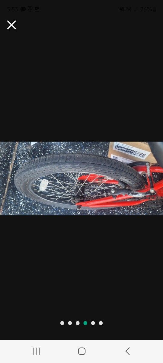 BMX GT Red New Tires And Chain