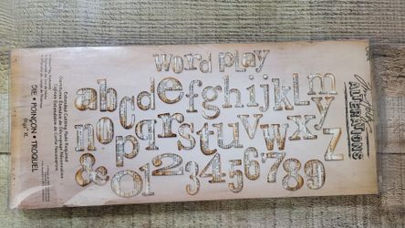 Tim Holtz Alerations XL Alphabet Die NEW