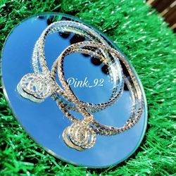 RHINESTONE STRETCHABLE ANKLET SILVER OR GOLD