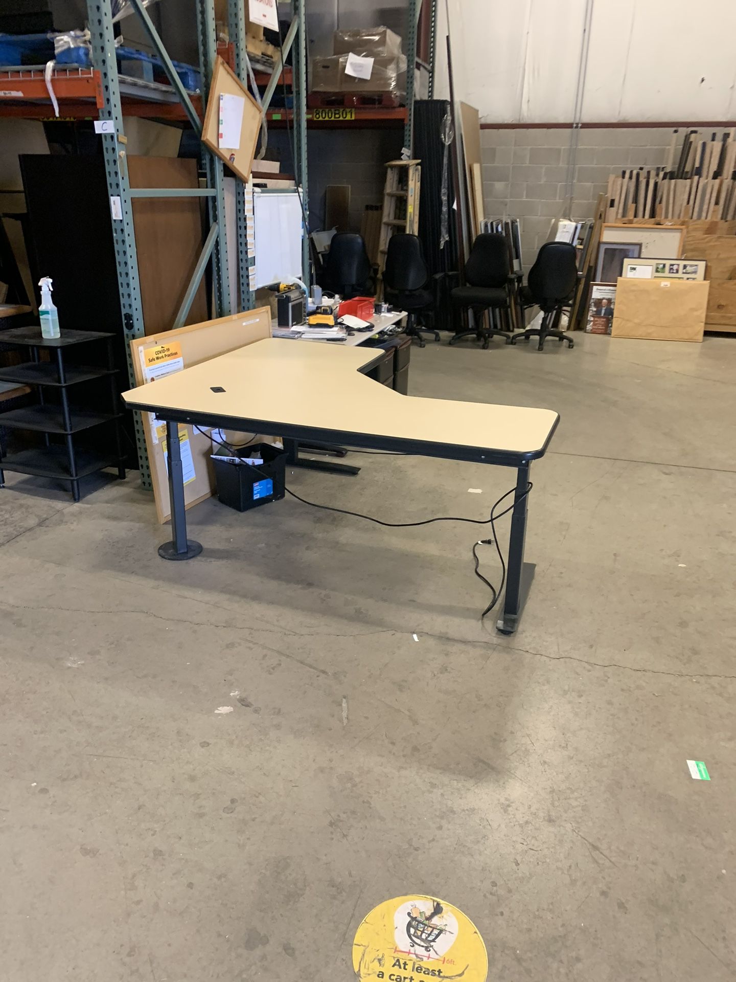 Sit Stand Desks W/ Brand New Special T Bases