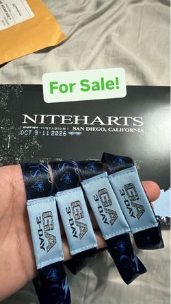 Niteharts 3 Day GA Wristbands