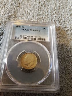 1947-S Roosevelt Dime PCGS MS66FB