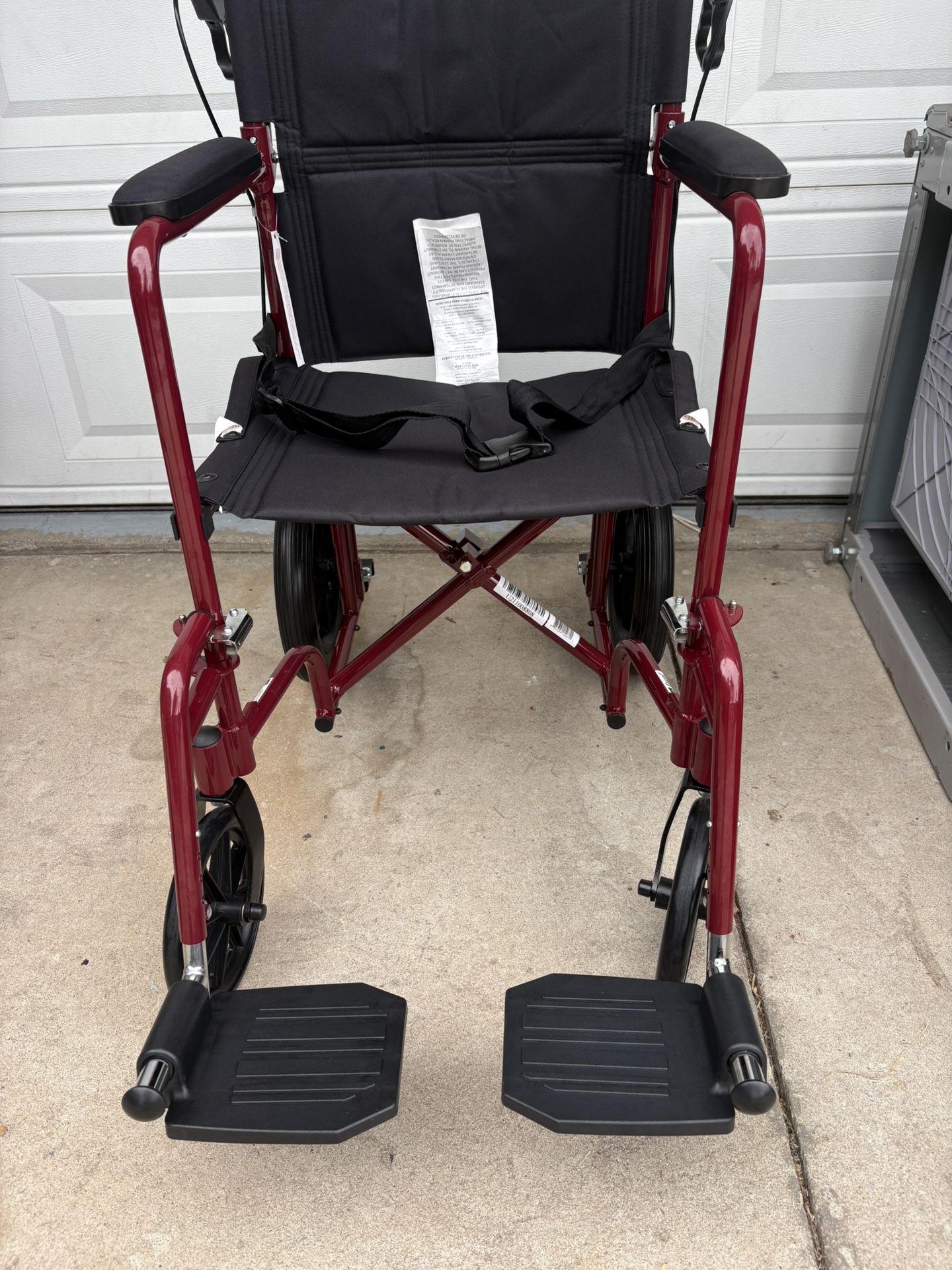 Medline Aluminum Transport Wheelchair 
