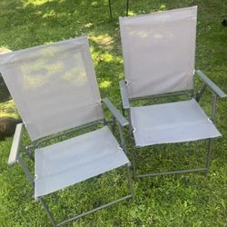 Folding Outdoor chairs (2) 