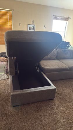 Sectional gray couch