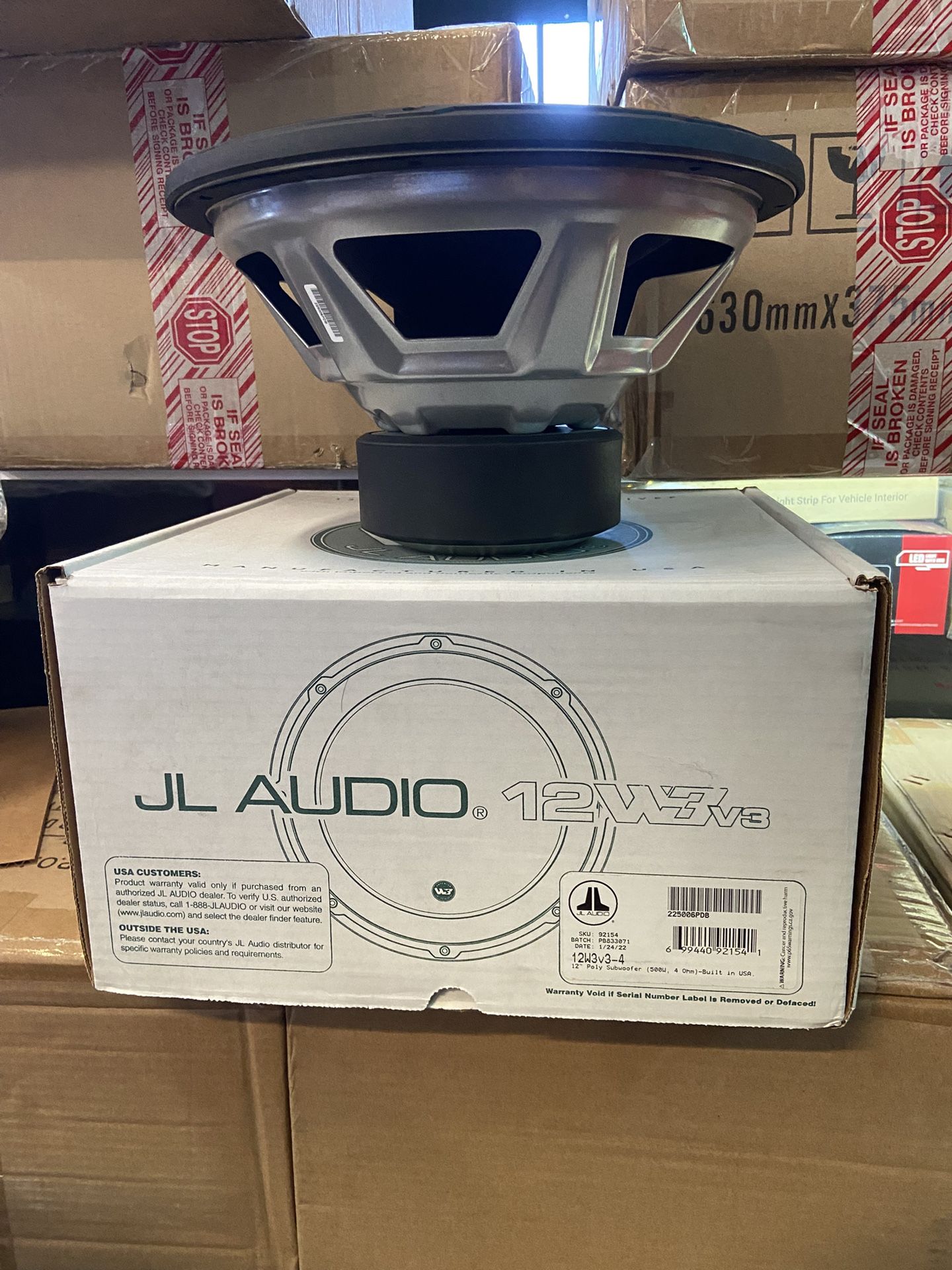 JL Audio 12W3v3 4 W3v3 Series 12