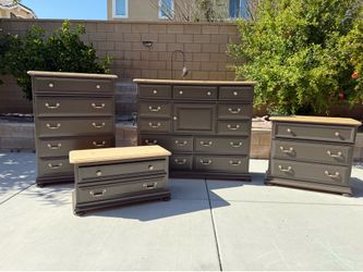 TimberCrest Solid Wood Oversized Bedroom Set