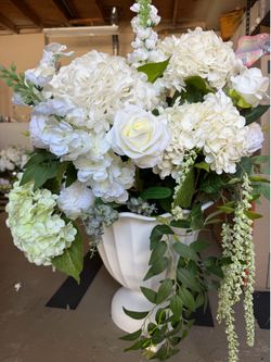 Faux Wedding Flowers + Centerpieces