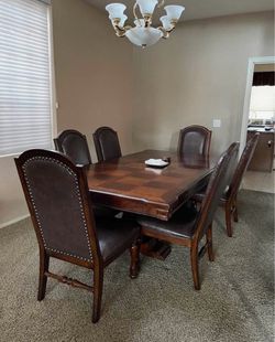 Dining table and chairs