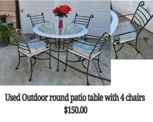 Outdoor Patio Table With Chairs 