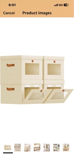 4 Clothes organizers boxes (great condition)