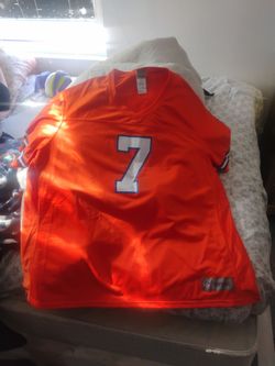 NFL Vintage #7 Orange Football Jersey