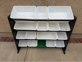 Kids toy / crafts storage rack