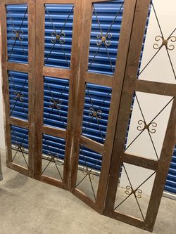 Wooden and metal decor
