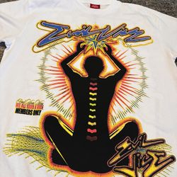 Evil Vice “Everyone Has a Vice” White Graphic T-Shirt size large Men's 