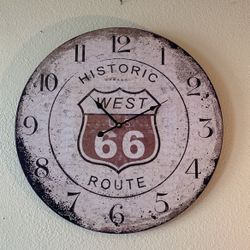Route 66 Wall Clock