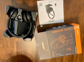 Black Bluetooth Headset w/ Charging Stand