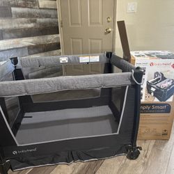 Baby Bassinet/changing Table/ Play Pen