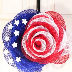 Patriotic Rose Wreath