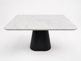 Modern Palisades White Square Dining Table