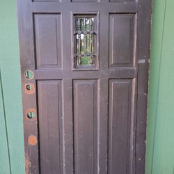 Old wooden door