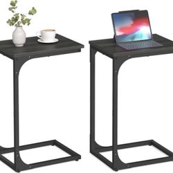 NEW C-Shaped End Table Set of 2