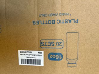 Plastic juice bottle for 20pc