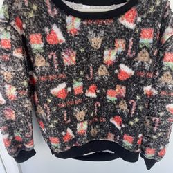 Fluffy Christmas sweatshirt S/Ch (3-5)  Junior Size