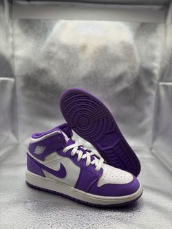 Air Jordan 1 Mid "Purple Venom GS