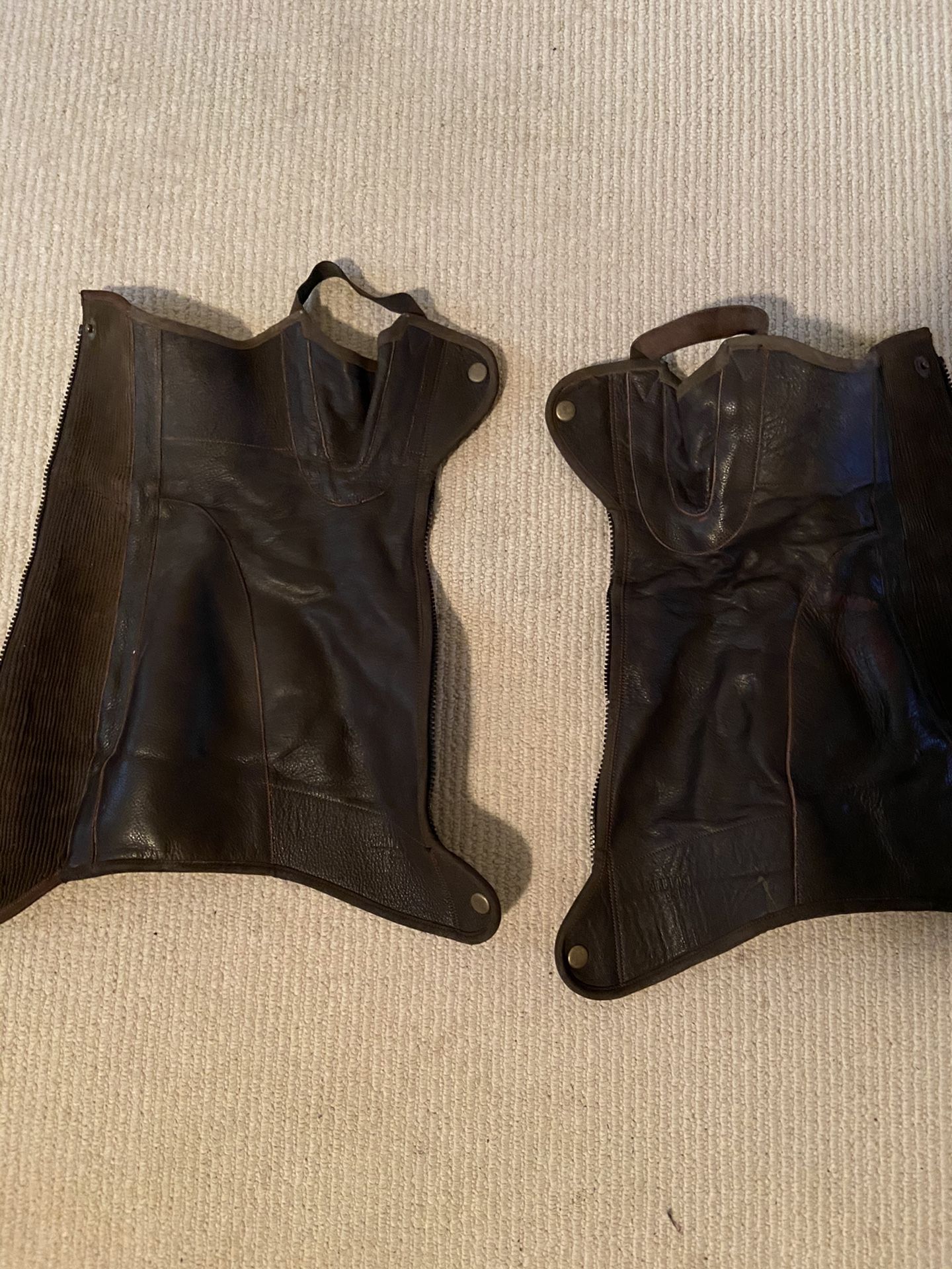 Used Leather Equestrian Half Chaps