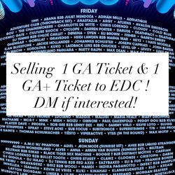 EDC Tickets
