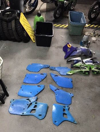 Rare Blue Plastics Kawasaki Kx 125 Kx250 500 For Sale In Riverside