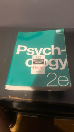 Psychology 2e by OpenStax text Book