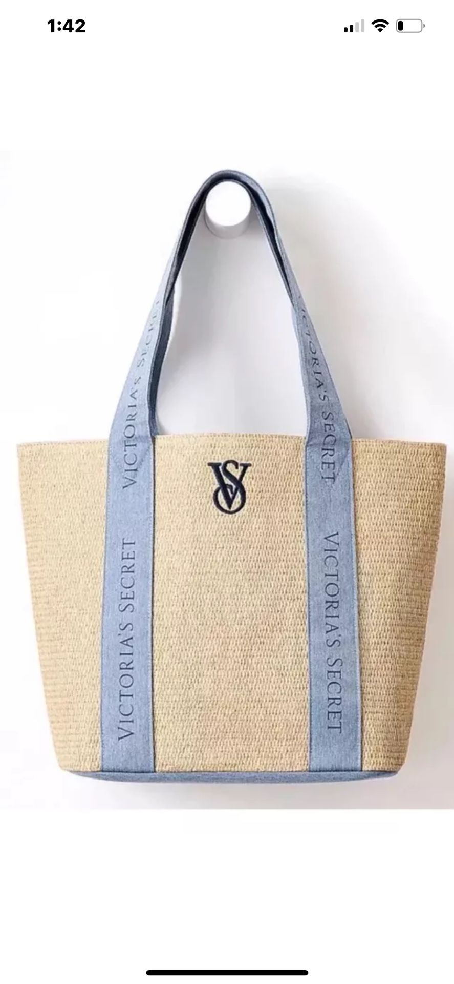 Brand New Victoria’s Secret Denim Tote Bag