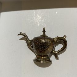 VINTAGE MFA MUSEUM OF FINE ARTS STERLING 925 TEA POT BROOCH 