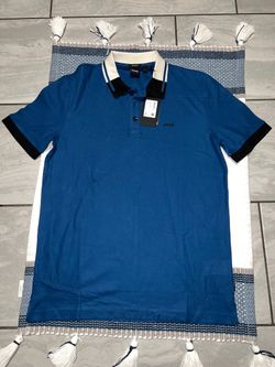 Boss button up shirt Blue Size Small And Medium 