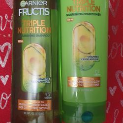 Garnier  Fructis Vitamin E+ Avocado oil Shampoo And Conditioner 