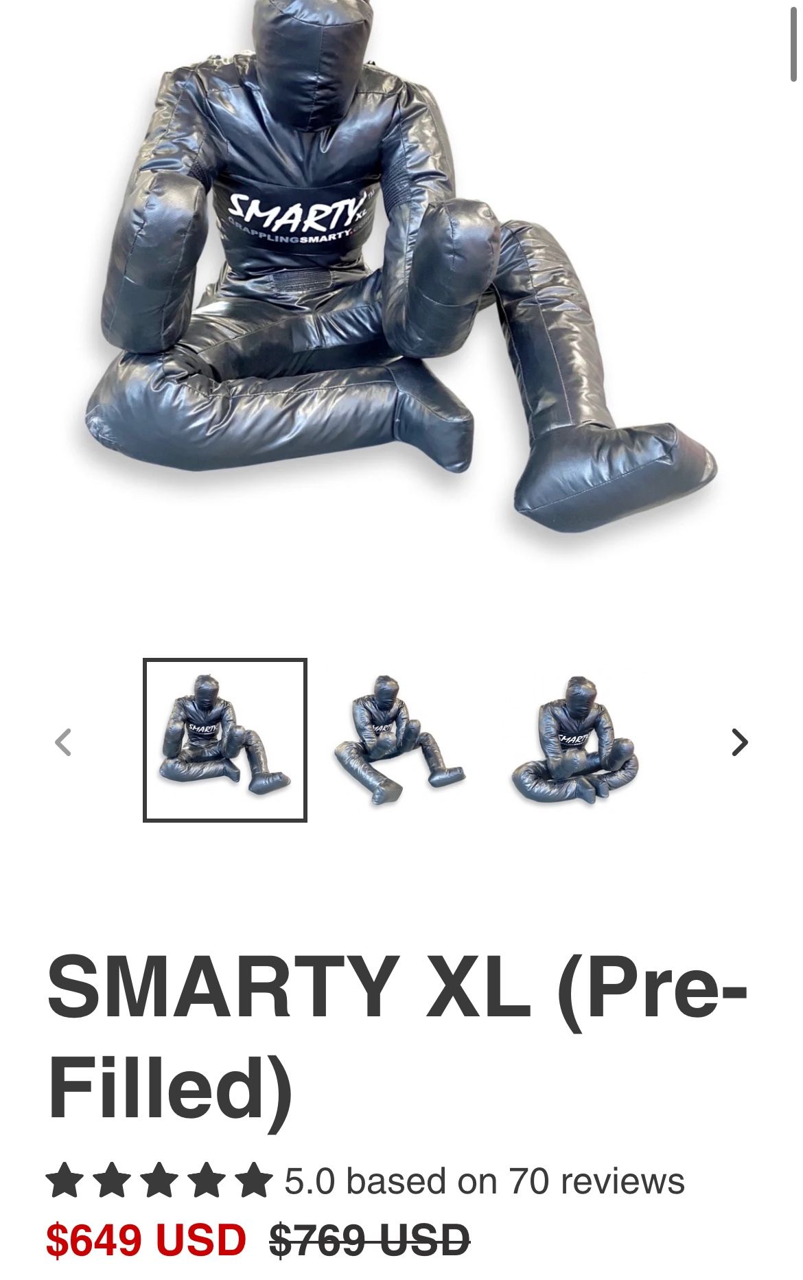 Grappling Dummy, SMARTY XL (Pre-Filled)