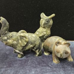 Jade Carved Animals ( 3 )