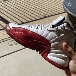 Jordan Mens Air 12 Retro Cherry 2023" - White/Black-Varsity Red