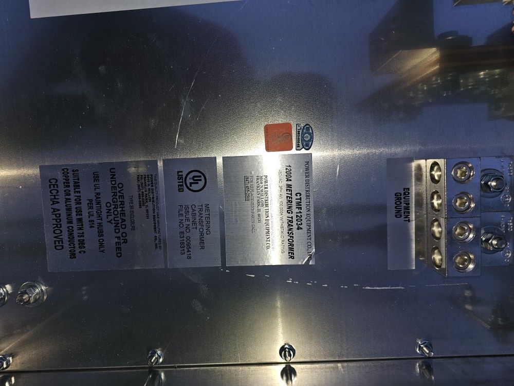 CT Cabinet 1200 Amp 3phase 4 Wire