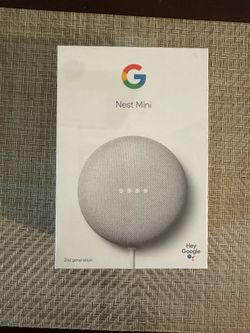 Hey Google Nest mini, 2nd generation, new, $ 28, no holds