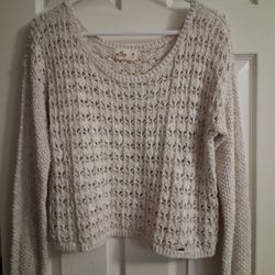 Medium Long Sleeve Off Shoulder Knit Sweater