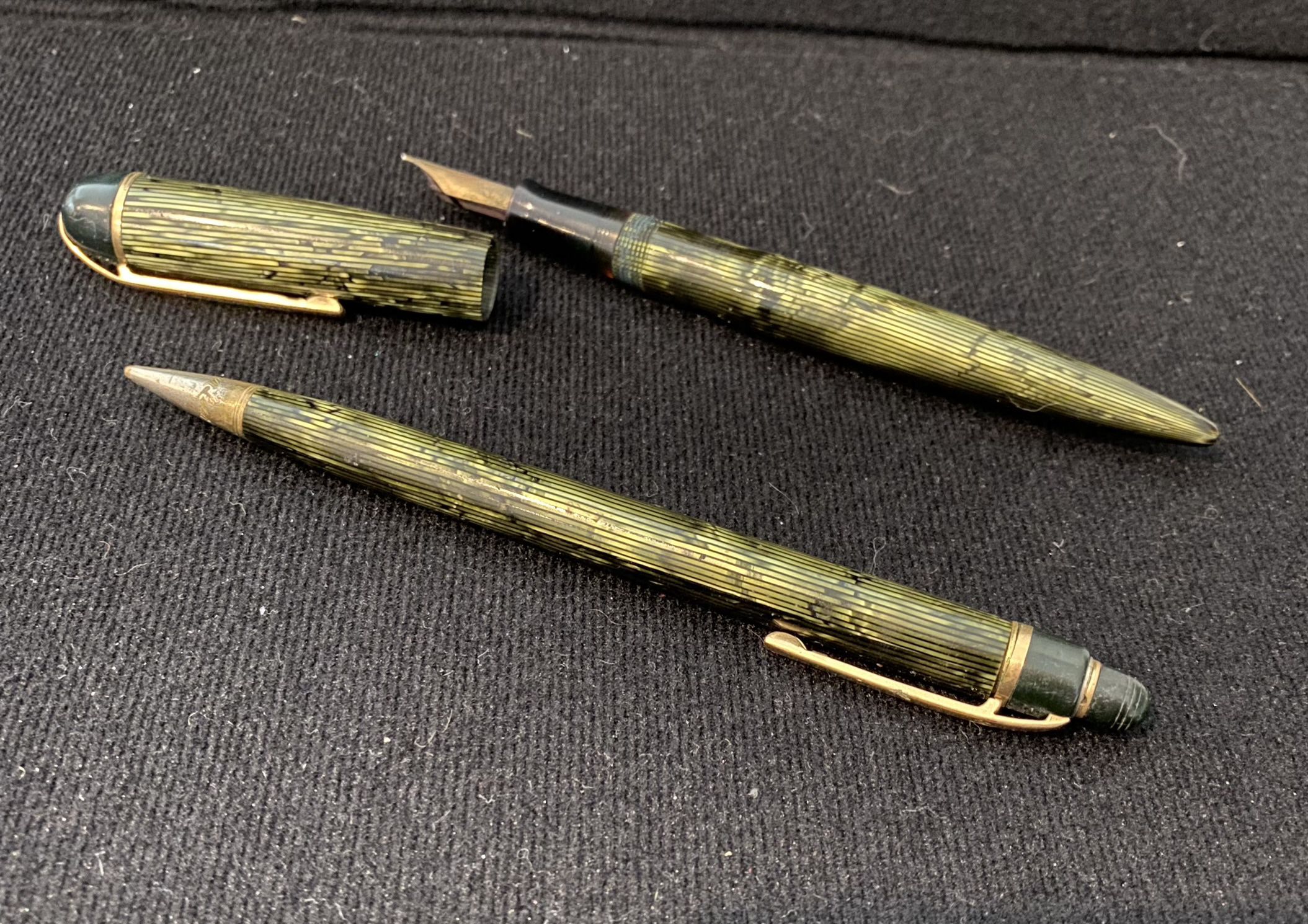 Antique, Pen, And Pencil Set