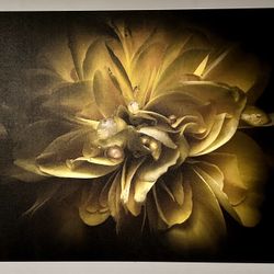 Yellow Backyard Flowers - Brian Carson - Canvas Print - Gallery Wrap