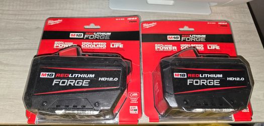 Milwaukee Forge 12.0 Battery $150 EACH BRAND NEW