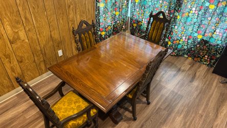 Vintage Solid Wood Dining Set
